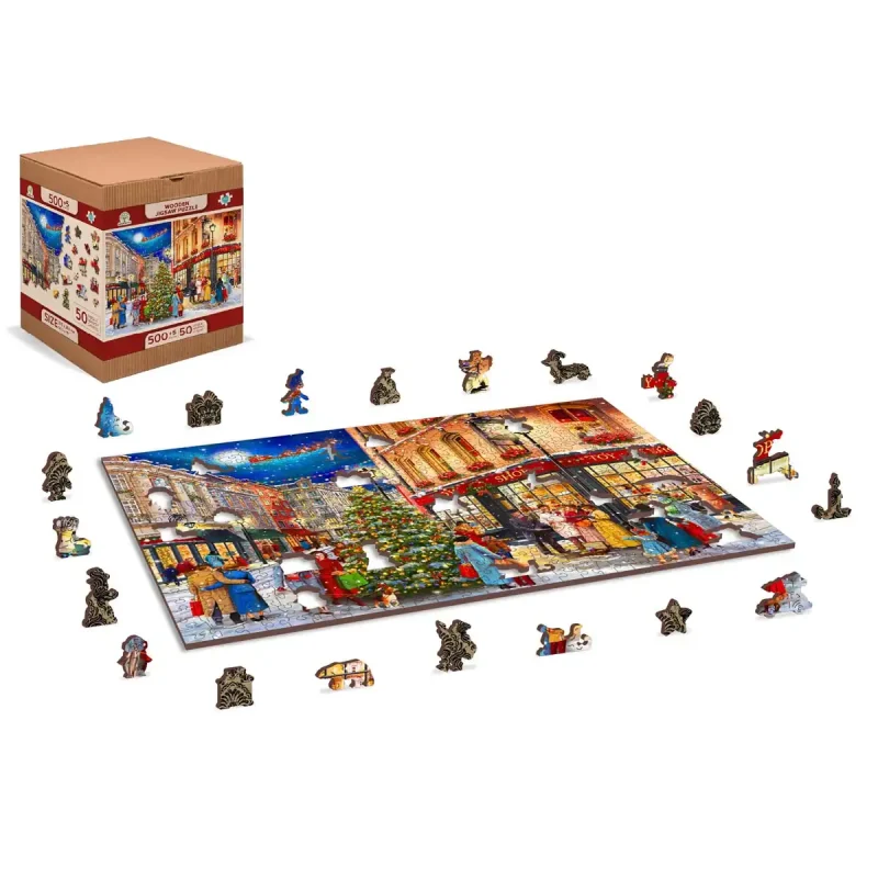 Wooden Puzzle 500 Christmas Street 2