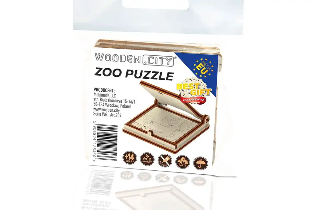 Puzzle 3D drewniane - Zoo Puzzle opis 2