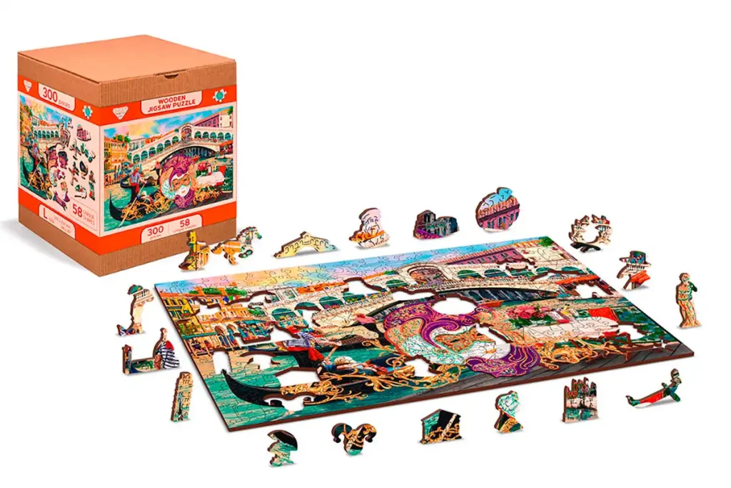 Venice Carnaval 400 Wooden Puzzle 3