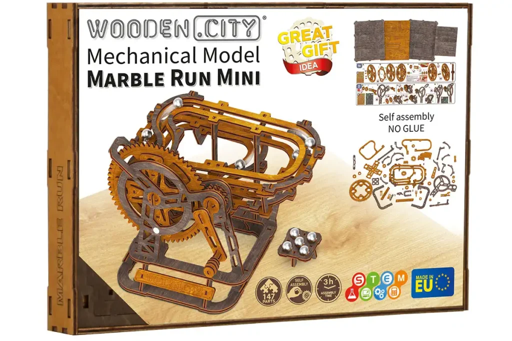 3D Wooden Puzzle - Marble Run Mini Opis 3