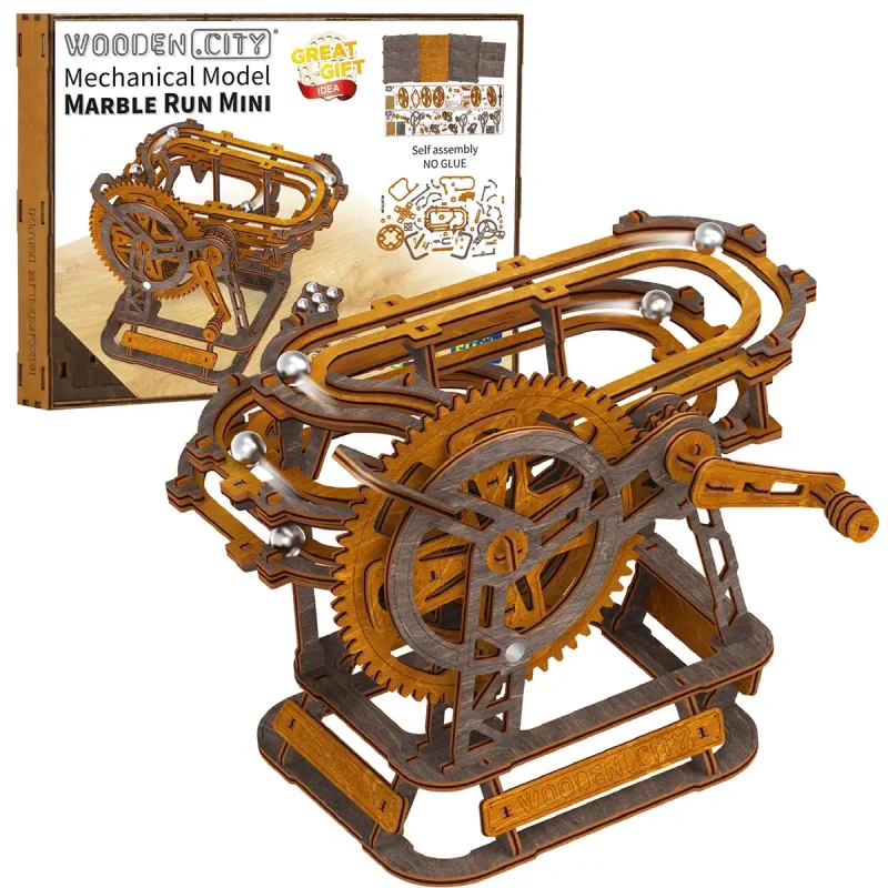 3D Wooden Puzzle - Marble Run Mini 12