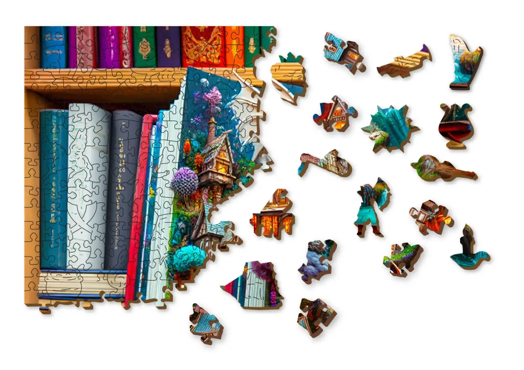 Zaczarowane Opowieści 1000 Drewniany Puzzle Opis 2