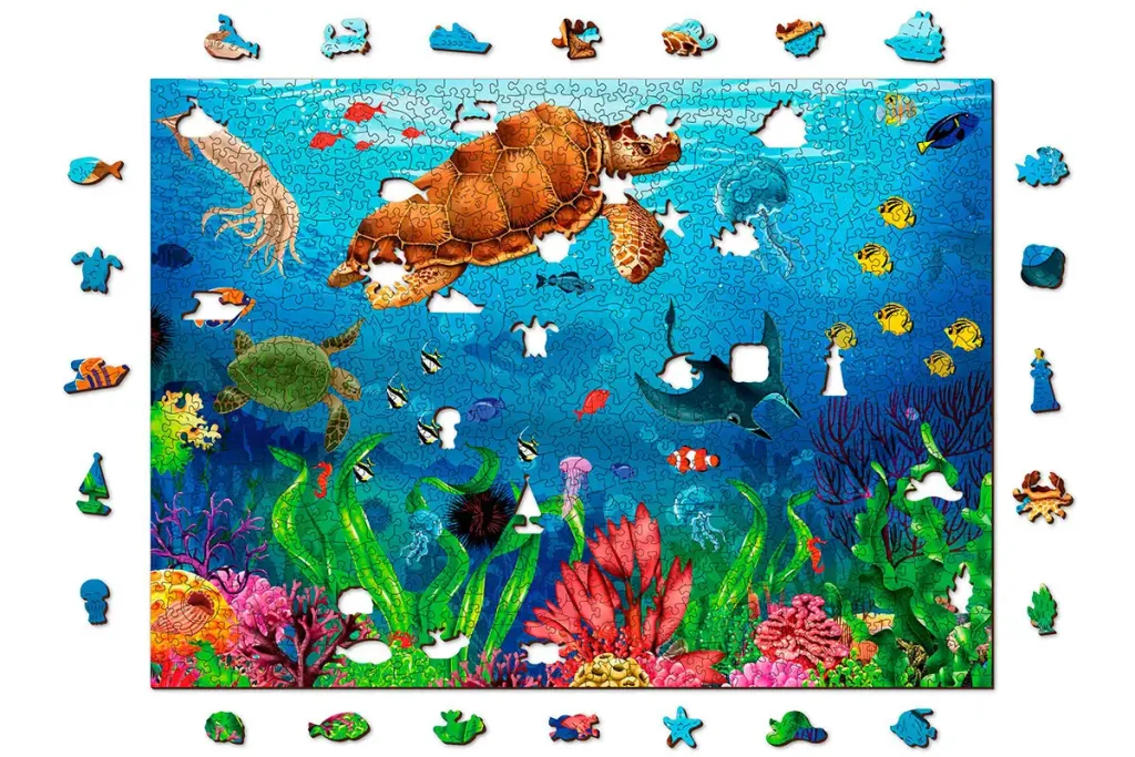 Diving Paradise 600 Wooden Puzzle 1