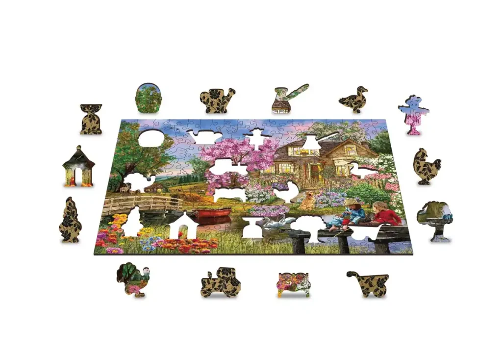 Spring Cottage 200 Wooden Puzzle 2