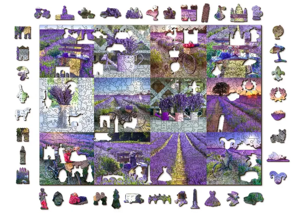 Lavender France 600 Wooden Puzzle Opis 7