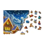 Wooden Puzzle 1000 Santa's Joyful Journey 2