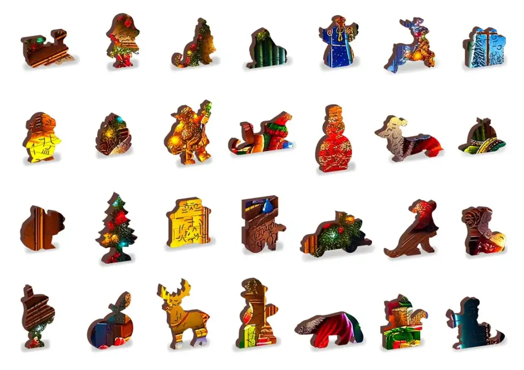 Wooden Puzzle 1000 The Magic of Christmas Eve Opis 3