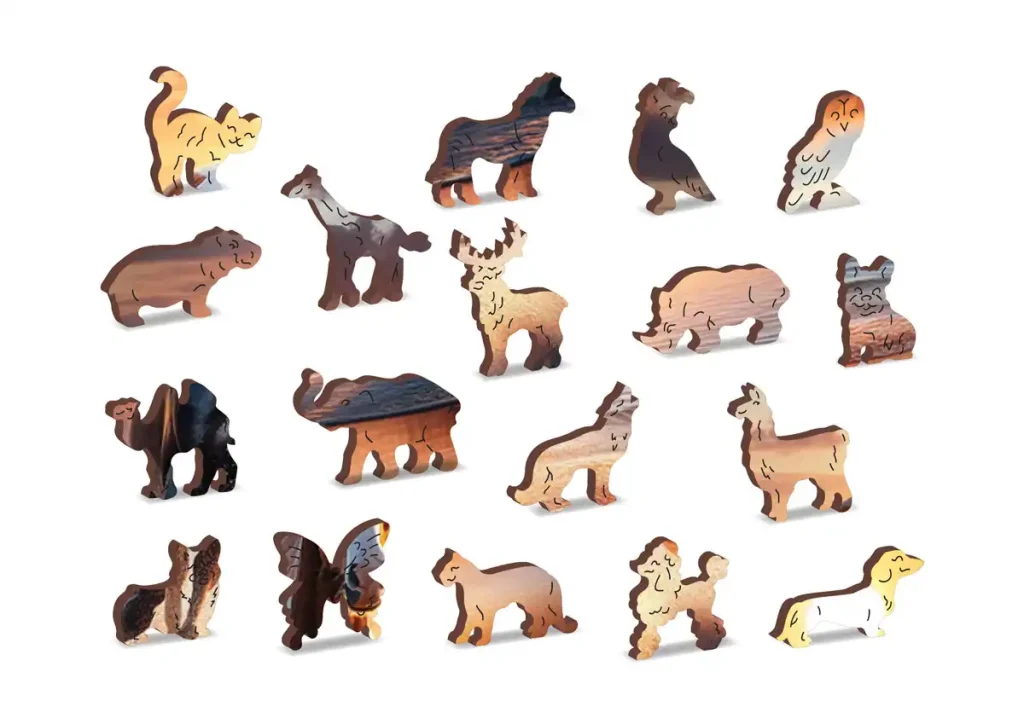 Wooden Puzzle Wild Horses On The Beach Opis 2