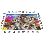 Cat Party 1000 Wooden Puzzle 6