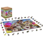 Cat Party 1000 Wooden Puzzle 5