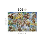 Animal Postcards 500 Wooden Puzzle 8