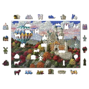 The Neuschwanstein Castle 500 Wooden Puzzle 6