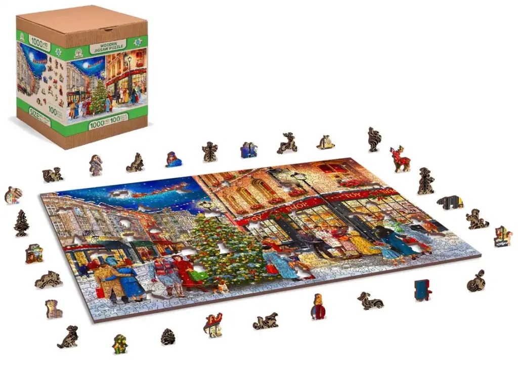 Christmas Street 1000 Wooden Puzzle 10