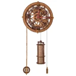 3D Wooden Clock Puzzle - Industrial Vintage Wall Clock 5