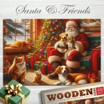 Santa & Friends 1000 Wooden Puzzle 4