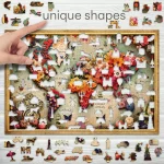 Wooden Puzzle 1000 Colorful Map 3