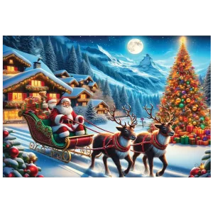 Santa Claus Is Comin' 1000 Wooden Puzzle 8