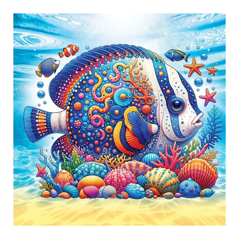 Exotic Fish 250 Wooden Puzzle