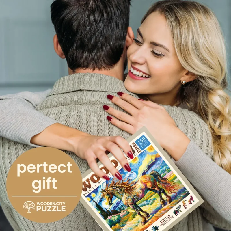 Wooden Puzzle 150 Modern Horse 5