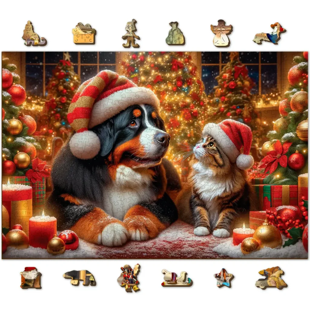 Dog & Cat 500 Wooden Puzzle 1