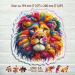 Animal Shaped Wooden Puzzle 150 Soft Lion 4