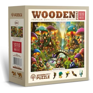 Mushroom Wonderland 1000 Wooden Puzzle 2
