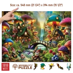 Mushroom Wonderland 1000 Wooden Puzzle 4