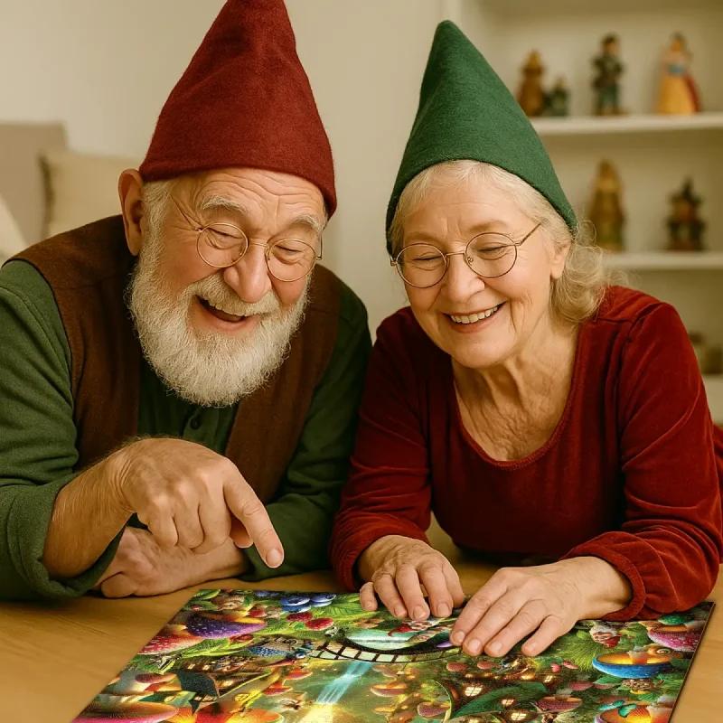 Mushroom Wonderland 1000 Wooden Puzzle 6