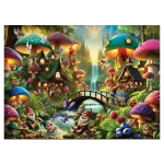 Mushroom Wonderland 1000 Wooden Puzzle 7