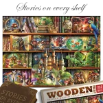 Stories On Every Shelf 1000 Wooden Puzzle 1