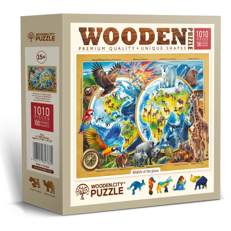 Wildlife Of The Planet 1000 Wooden Puzzle 2