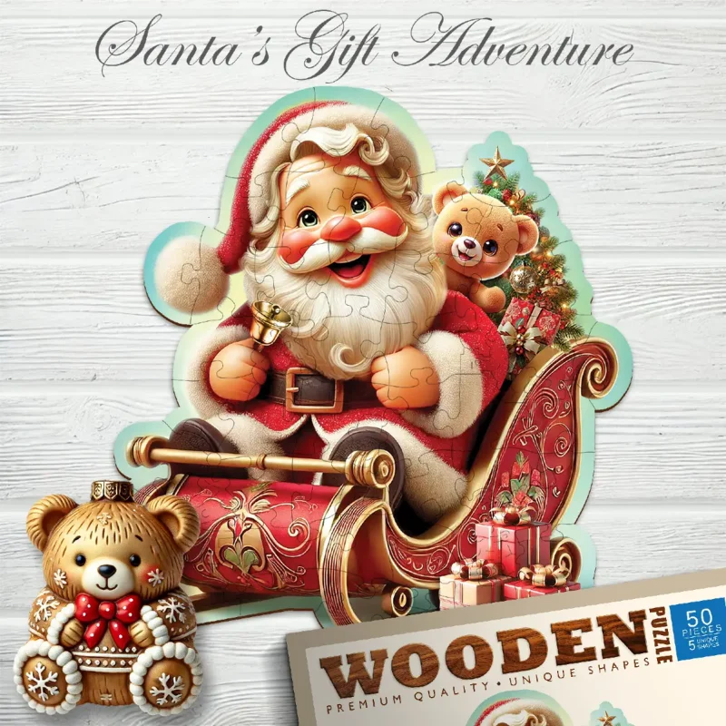 Santa’s Gift Adventure 50 Wooden Puzzle 1