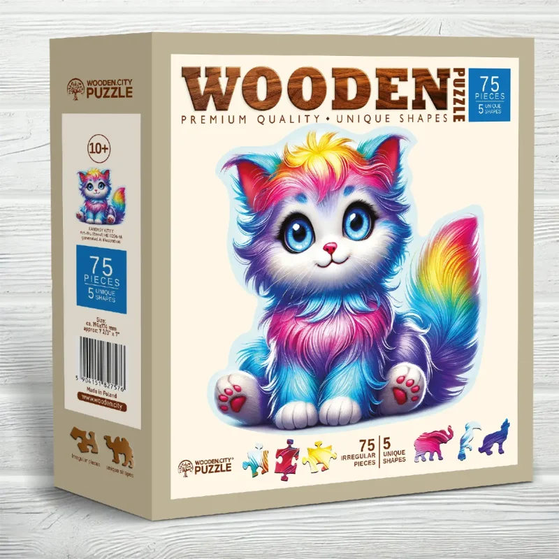 Fantasy Kitty 75 Wooden Puzzle 6