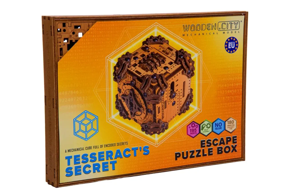 3D Wooden Escape Puzzle Box Tesseract's Secret Opis 2