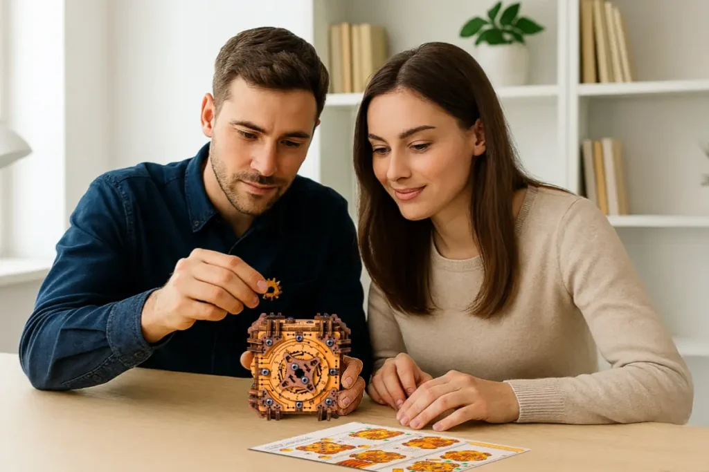 3D Wooden Escape Puzzle Box Tesseract's Secret Opis 3