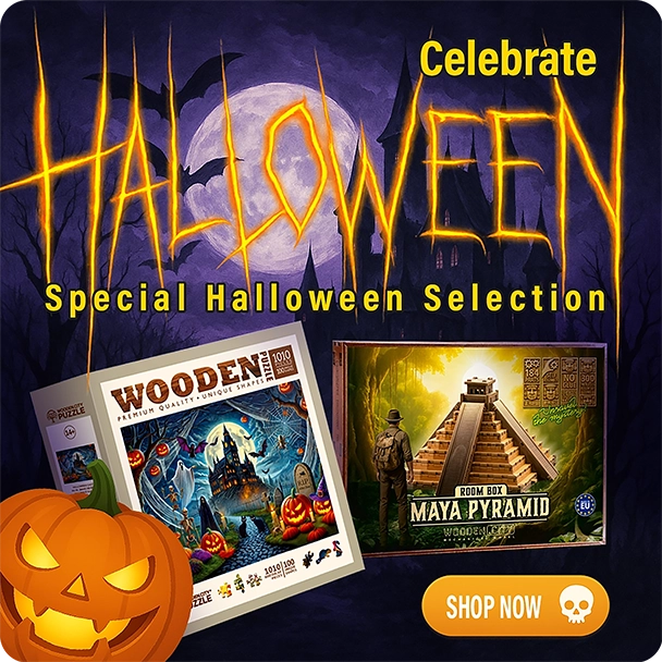 3D Wooden Models And Puzzles Halloween