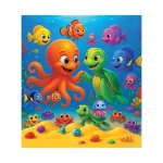 Wooden Puzzle 20 Octopus and Turtle 2