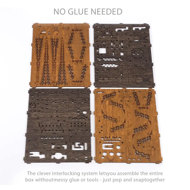 D Wooden Escape Puzzle Box Eiffel Tower 4