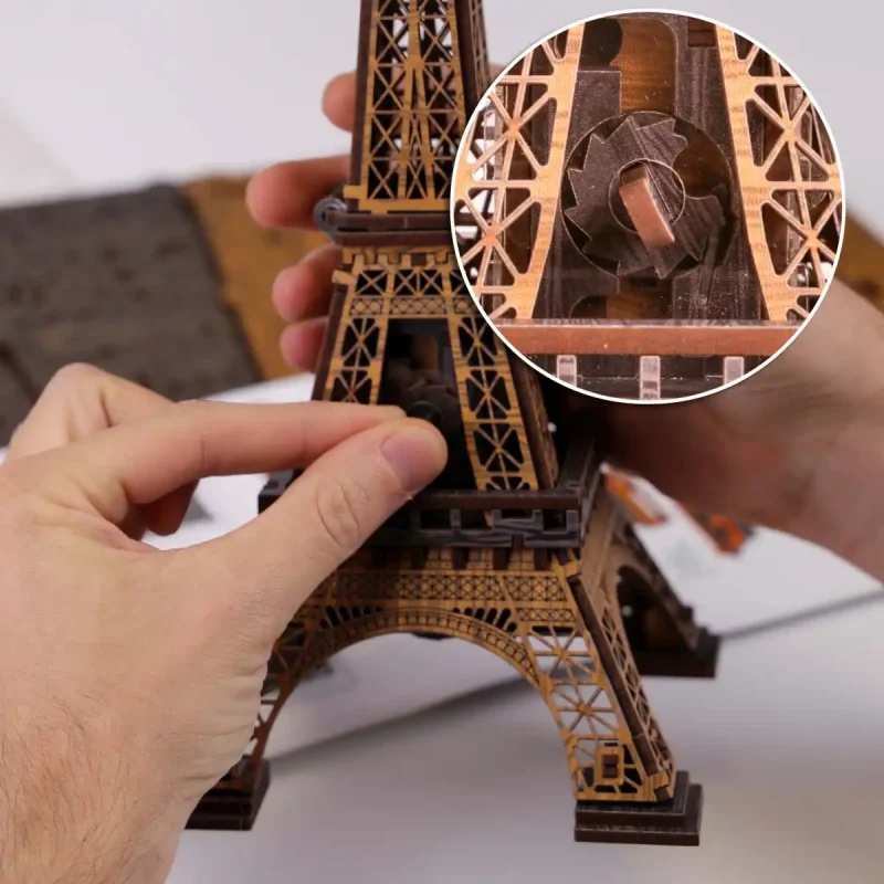 D Wooden Escape Puzzle Box Eiffel Tower 6