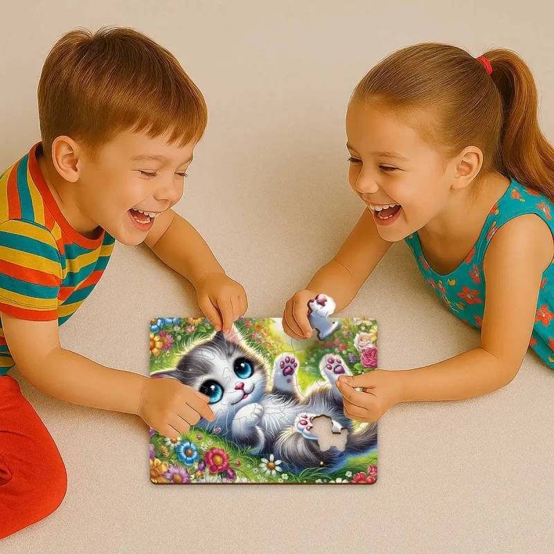 Wooden Puzzle 40 Mermaid And Dolphin 3