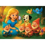 Wooden Puzzle 40 Princess and the Dwarfs 2