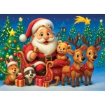 Wooden Puzzle 40 Santa Claus 2