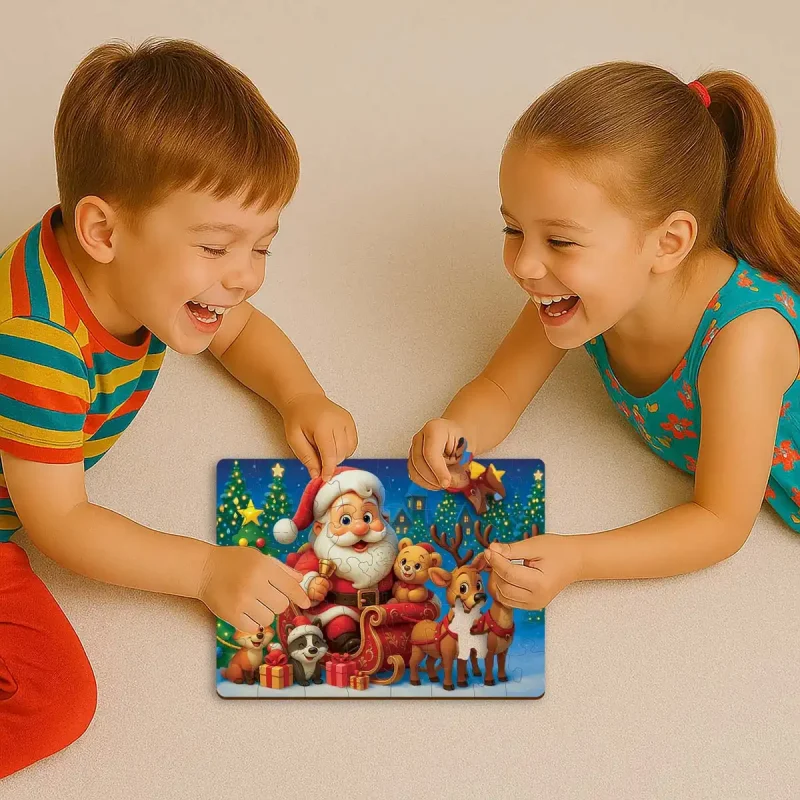 Wooden Puzzle 40 Santa Claus 3