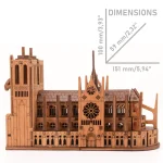 3D Wooden Puzzle Building - Notre Dame 3