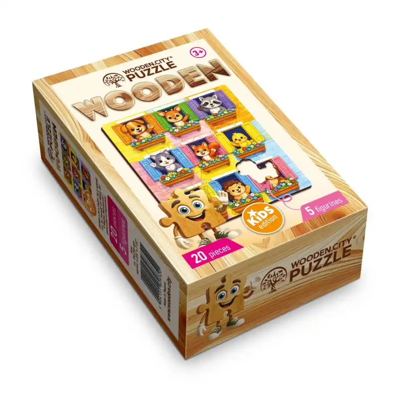 Wooden Puzzle 20 Animals in a Fairy-Tale House 5