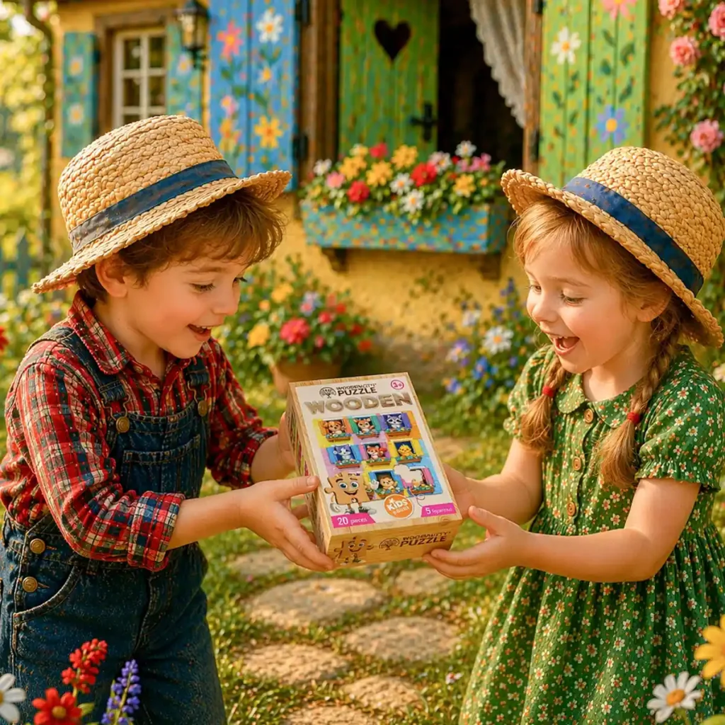 Wooden Puzzle 20 Animals in a Fairy-Tale House 4