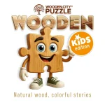 Wooden Puzzle 20 little lion and bunnies 9