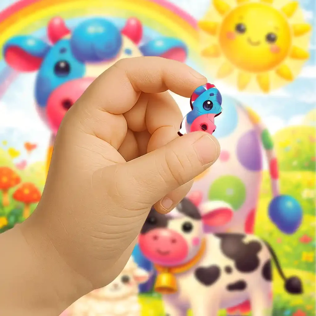 Wooden Puzzle 20 Rainbow Cow 4