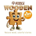 Wooden Puzzle 20 Rainbow Cow 6