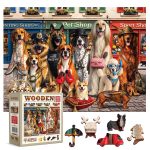 Wooden Puzzle 1000 Dogs About Town 8